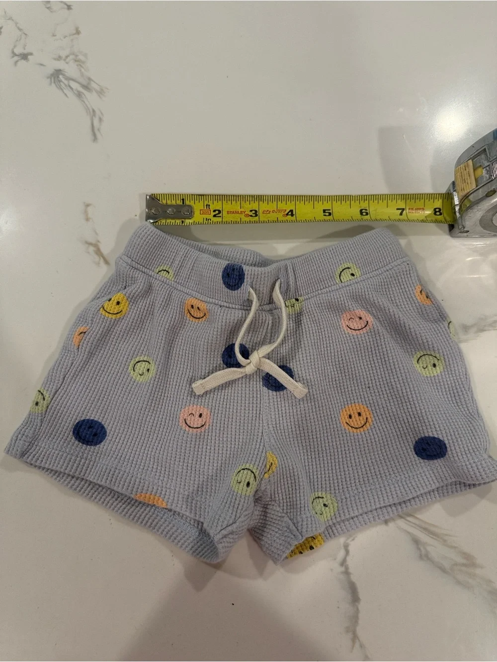 Old Navy Light Blue Smiley Face Short Sleeve Matching Set - Multicolor Prints